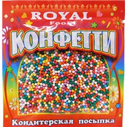 Кондитерские добавки Royal Food Конфетти шарики в ассортименте 15гр (800шт)