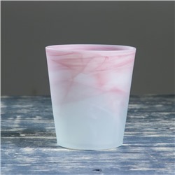Кашпо "Бальзамин" алебастр розово-матовый 1,2 л
