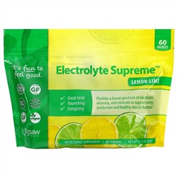 Jigsaw Health, Electrolyte Supreme, лимонно-лаймовый, 60 пакетов, 12,5 унций (354 г)