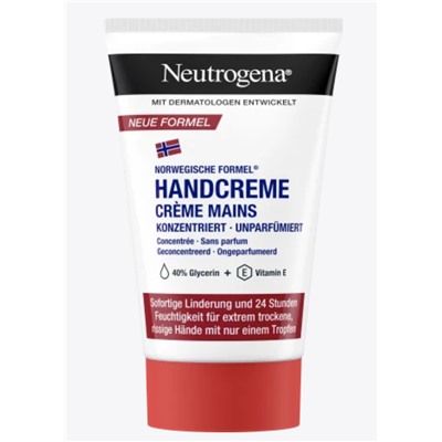 Neutrogena (Нойтрогена) Handcreme konzentriert, parfumfrei,  Крем для рук концентрированный, без отдушек, 50 мл.