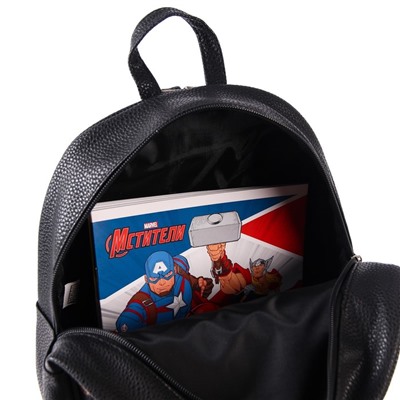 Рюкзак из искусственной кожи, 23 см х 10 см х 27 см "Супер-герои", Мстители