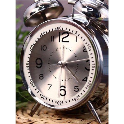 Часы-будильник "Wake up clock", grey (16,5х12,5 см)