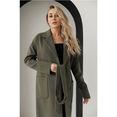 Пальто женское демисезонное 20550Р (хаки)