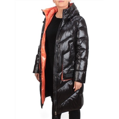YM 2119 BLACK Куртка зимняя женская MAYYIYA (200 гр. холлофайбера) размер 48