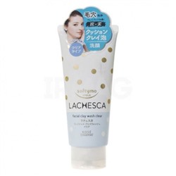 Очищающая пенка для умывания, с глиной и древесным углём Softymo Lachesca Clay Wash Clear, KOSE COSMEPORT 130 г