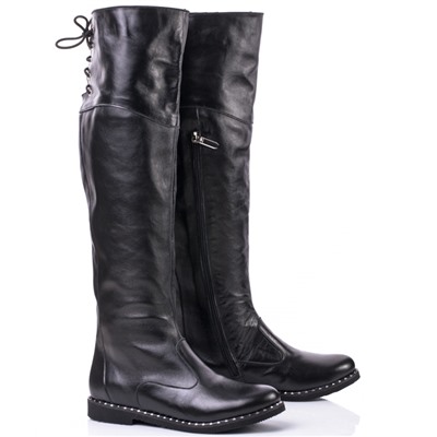 Женские кожаные ботфорты Shik Shoes Shik1052 Черный: Под заказ