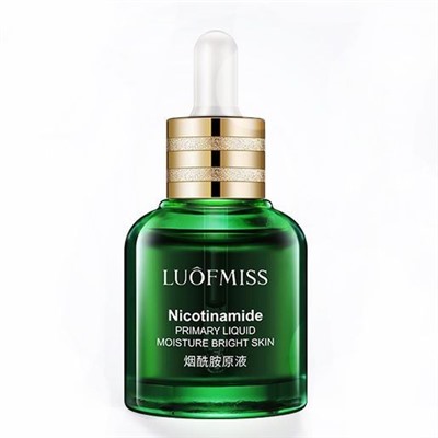 (без коробочки)Luofmiss Niacinamide Primary Liquid Moisture Bright Skin Сыворотка для лица с никотинамидом, 30 мл