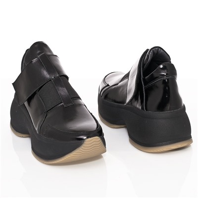 Женские кожаные кроссовки DeLis DeL3101-184 Черный лак: Под заказ