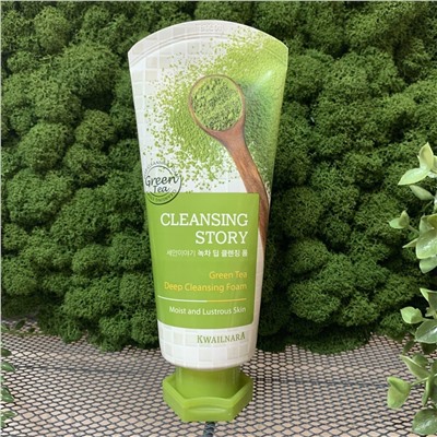 Пенка для умывания с экстрактом зеленого чая Story Foam Cleansing Green Tea, WELCOS   120 г