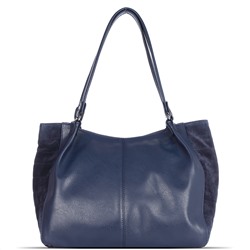 Женская сумка экокожа Richet 2437-081С Синий замша. Акция