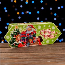 Подарочная коробка "Конфета Дед Мороз и дети", 10 х 20 х 4,3 см