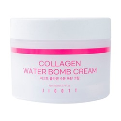 Крем для лица увлажняющий с коллагеном Collagen Water Bomb Cream, Jigott 150 мл