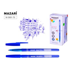 Ручка шариковая Mazari GALANTA синяя 0.7мм стержень 139 мм M-5901-70/50/Китай