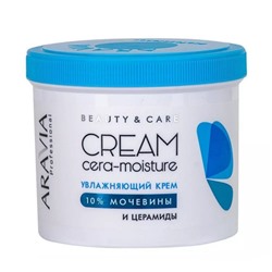 Увлажняющий крем с церамидами и мочевиной (10%) / Cera-Moisture Cream, Aravia, 550 мл