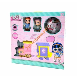 Игровой набор с куклами Поезд LL-005, LL-005