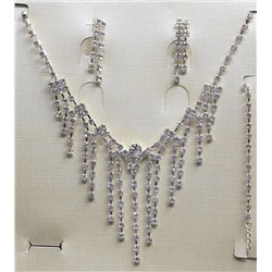 Комплект украшений Jewelry 014, серебро