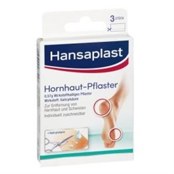 Hansaplast Hornhautpflaster (3 шт.) Хансапласт Пластырь 3 шт.