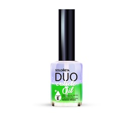 Двухфазное масло для кутикулы с антиоксидантами Зеленое яблоко Duo Cuticle Oil with antioxidants Green Apple, Solomeya 12 мл