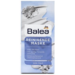 Balea (Балеа) Reinigende Maske Очищающая Маска для лица с Белой Глиной и Цинком, для любого типа кожи, 2 x 8 мл, 16 мл