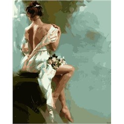 Картина по номерам 40х50 - Девушка снимающая платье