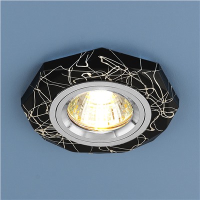 Встраиваемый точечный светильник 2040 MR16 BK/SL черный/серебро