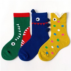 Набор детских носков «Монстрики» в мягкой упаковке, 3 пары