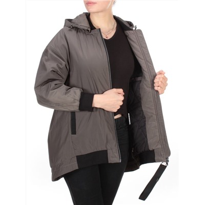 9703 DARK GRAY Куртка демисезонная женская RIKA (100 гр. синтепон) размер 44  - российский