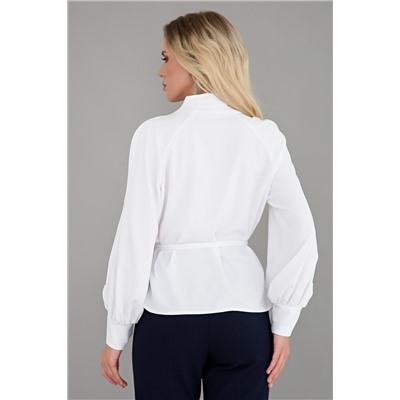 Блуза "Идеальная асимметрия" (белая) Б1525-11