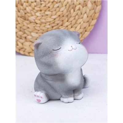 Копилка "Gray cat", sitting