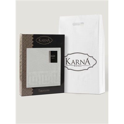 Скатерть жаккардовая "KARNA" KARDEA  прямоугольная 150х220 см