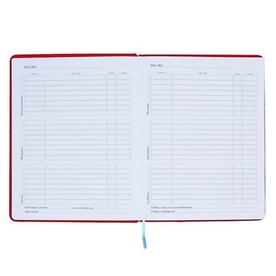 Дневник школьный для 5-11 классов, обложка ПВХ, "Неон", Красный