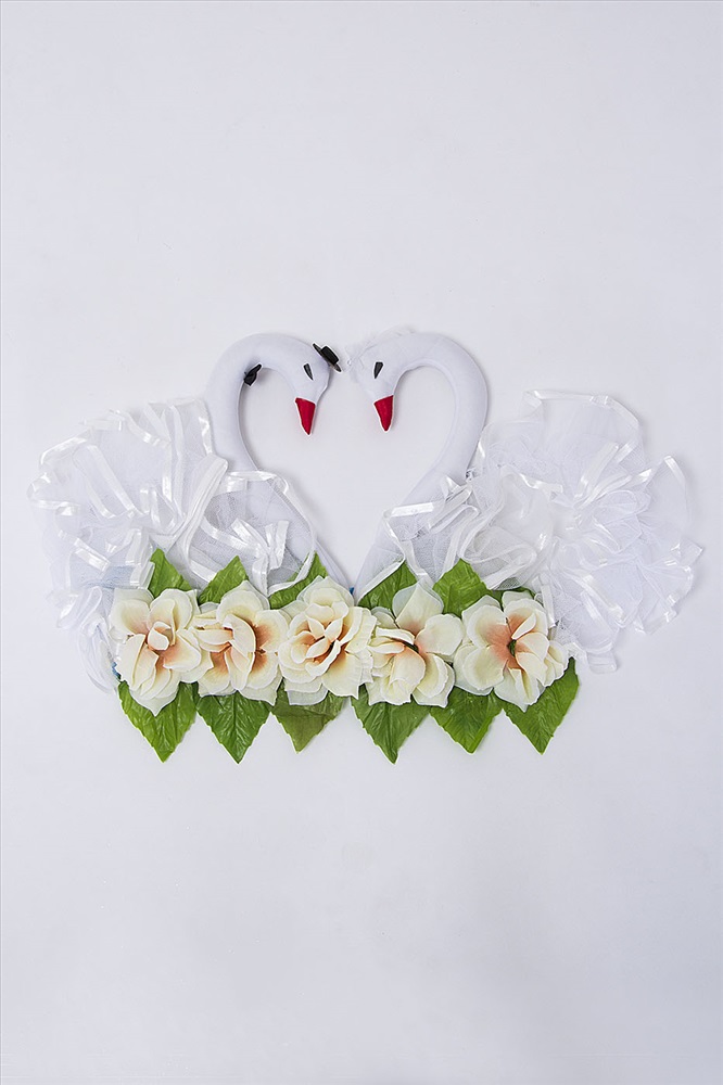 Свадебные лебеди на машину Украшения на свадьбу | Бумажный цветок, Идеи подарков, Поделки