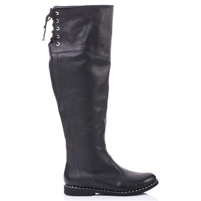 Женские кожаные ботфорты Shik Shoes Shik1052 Черный Флотар: Под заказ