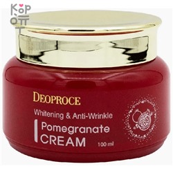 Deoproce Whitening & Anti-Wrinkle Pomegranate Cream - Крем на основе экстракта Граната 100мл,