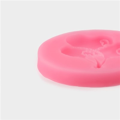 Силиконовый молд «Шарики», d=6,5 см, цвет розовый