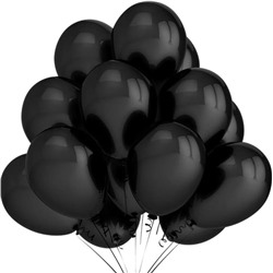 Набор воздушных шариков - Черный 10шт
