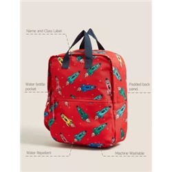 Kids' Water Repellent Rocket Nursery Backpack