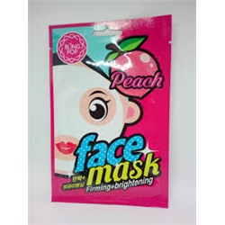 БЛП Маска для лица тканевая BLING POP Peach Firming & Brightening Mask 20мл