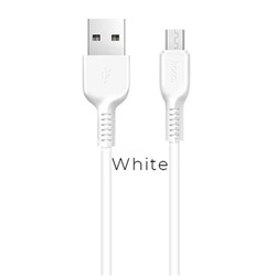 USB кабель micro USB 1.0м HOCO X13 (белый) пакет
