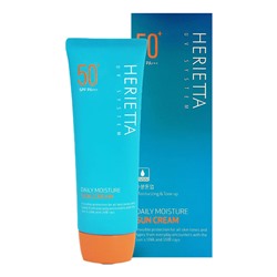 Крем для лица солнцезащитный Herietta Daily Moisture Sun Cream SPF50 + PA +++, Welcos, 70 г