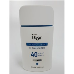 Противоотечный солнцезащитный крем UV Block SPF 40++, Isov Sorex 50 мл
