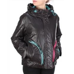 008 BLACK Куртка демисезонная женская (100 гр. синтепон) размер XL(48) - 54 российский
