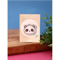 Значок ECO из дерева ECO из дерева Panda love