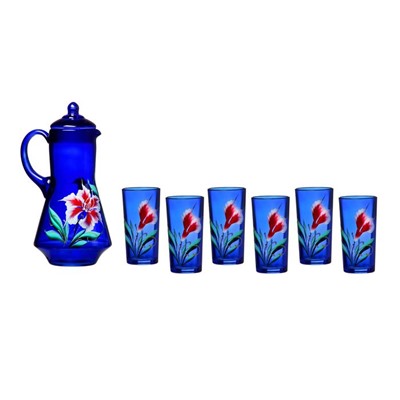 Набор питьевой «Радуга. Лилия», 7 предметов: кувшин 1,2 л, стаканы 230 мл, 6 шт, цвет МИКС