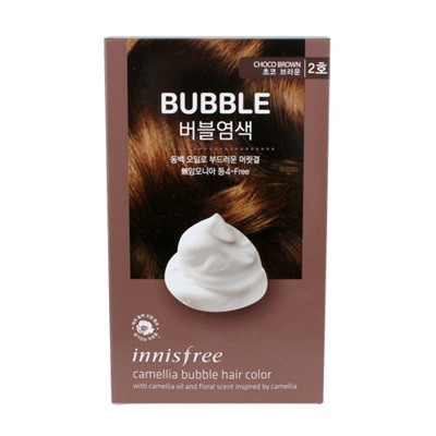 Innisfree Camellia Bubble Hair Краска-пена для волос с маслом камелии (~20190921)