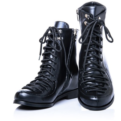 Женские кожаные ботинки LaRose L2272 Черный: Под заказ
