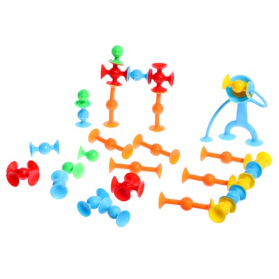Конструктор «Весёлые присоски», 28 деталей