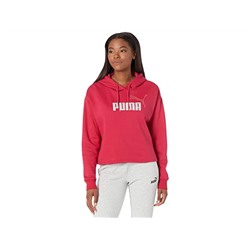 PUMA Essentials+ Cropped Metallic Logo Hoodie Fleece
