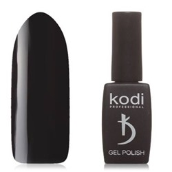 Kodi Гель-лак черный, без перламутра и блесток, плотный, 8 мл