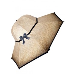 Зонт-трость шляпа женский DAIS арт.7709-16 полуавт (плетёнка)